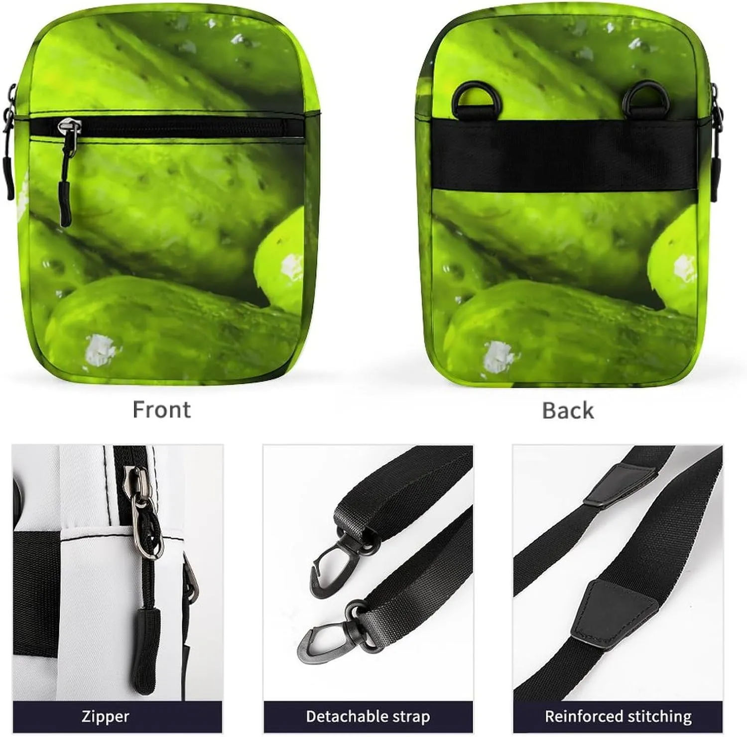 Pickles Pickle Crossbody Bag Small Shoulder Bag Waterproof, Lightweight And Convenient