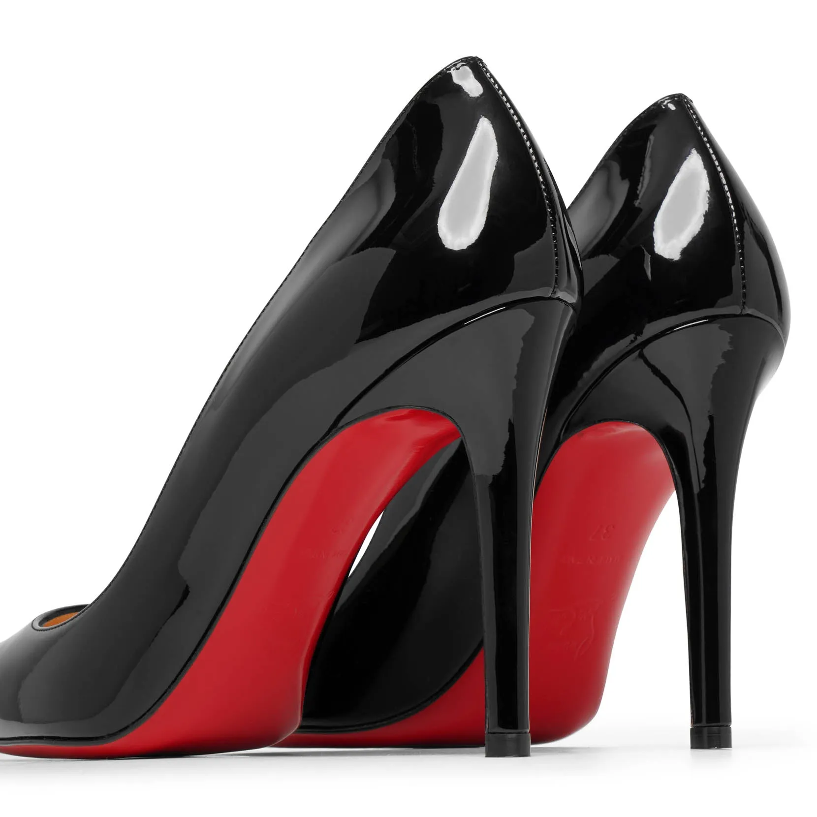 Pigalle 100 black patent pumps