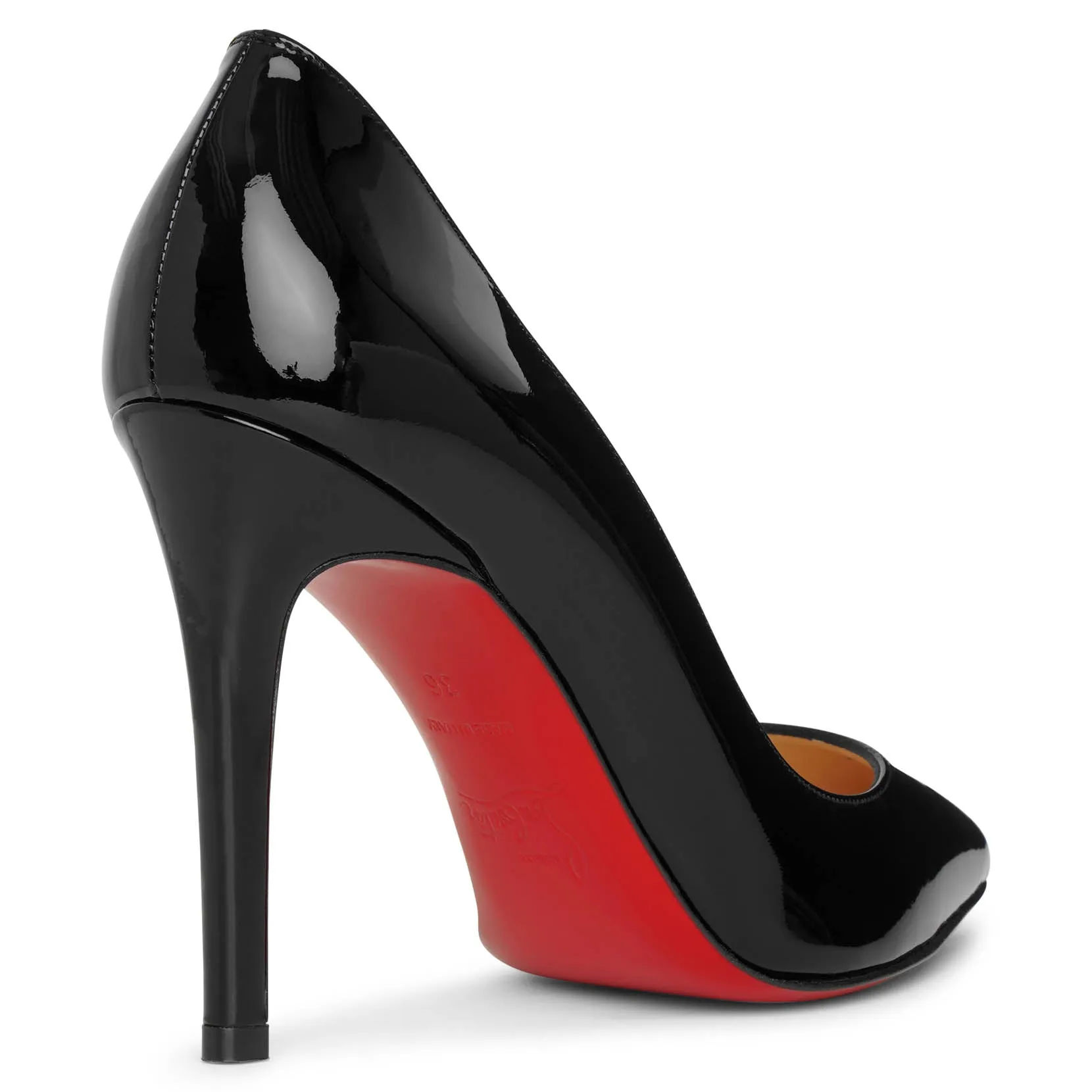 Pigalle 100 black patent pumps