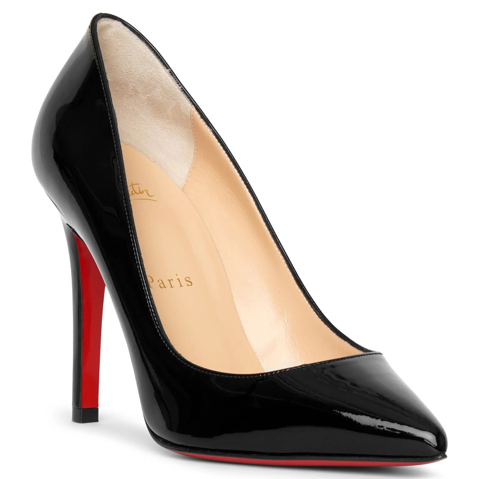 Pigalle 100 black patent pumps