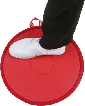 Pivot Disc and Patient Transfer Board-Turning Devices for Elderly and Disabled,Pregnant Woman,Slide Boards Aid,Swivel Cushion 360 Degree Rotating Seat Cushion for Direction Change 15.7"Dia (Red)