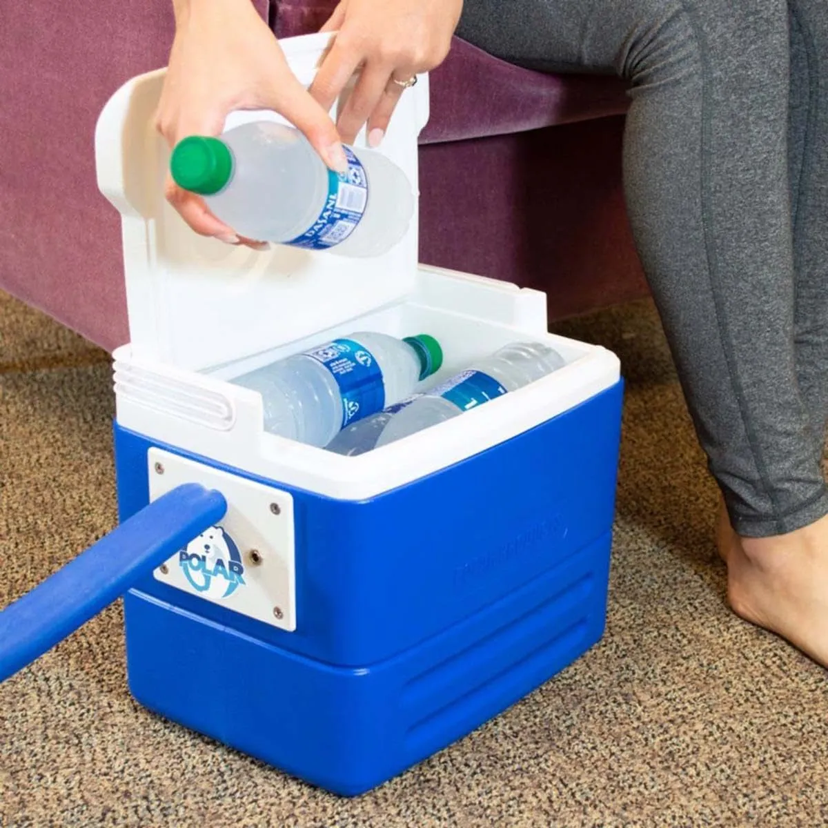 Polar Active Ice 3.0 | 9 QT Cold Therapy Ice Machine | Programmable Timer | Universal Rectangular Compression Pad | Cryotherapy Pain Relief System | Ace Bandage Style Compression