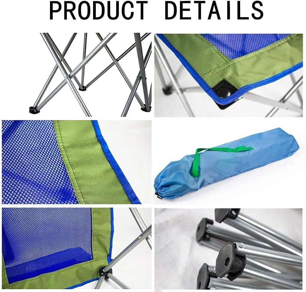 Portable Chairs Breathable Mesh Chair Ultralight Folding Camping Outdoor Beach Picnic BBQ with Storage Bag 0626