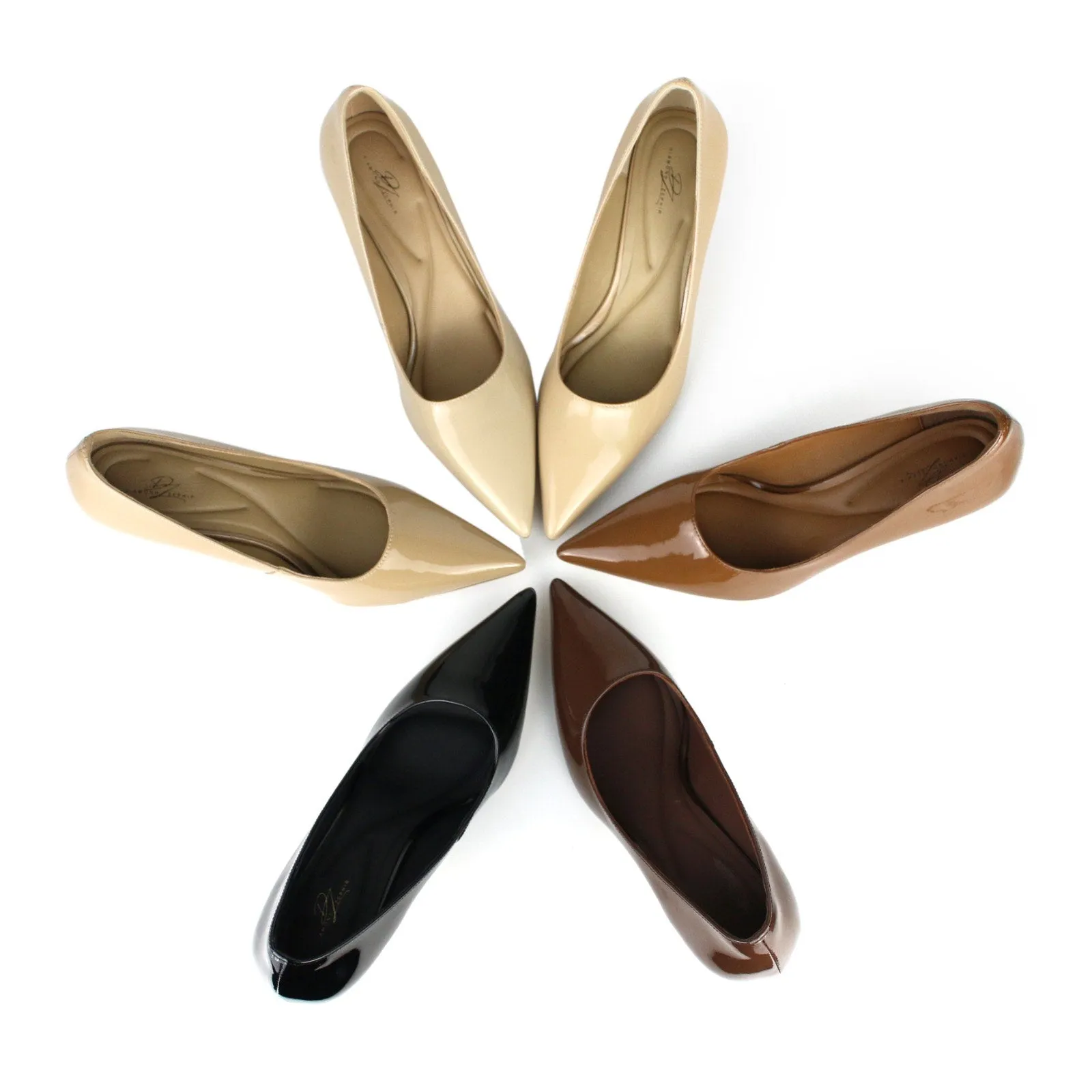 Praline Tiffany Patent Leather Pump
