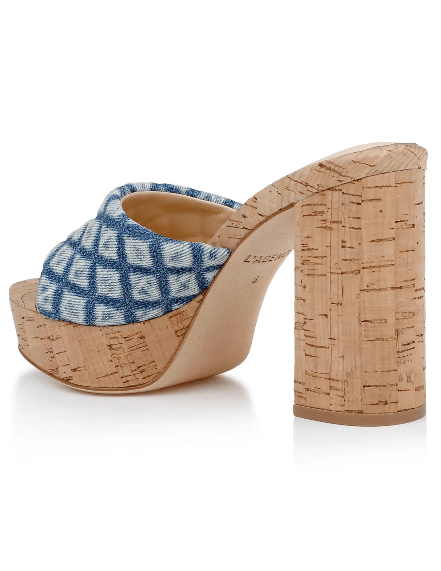 PRE-ORDER-L'Agence Gabriell Denim Platform Sandal