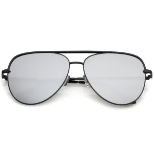 Premium Oversize Mirrored Flat Lens Aviator Sunglasses C361