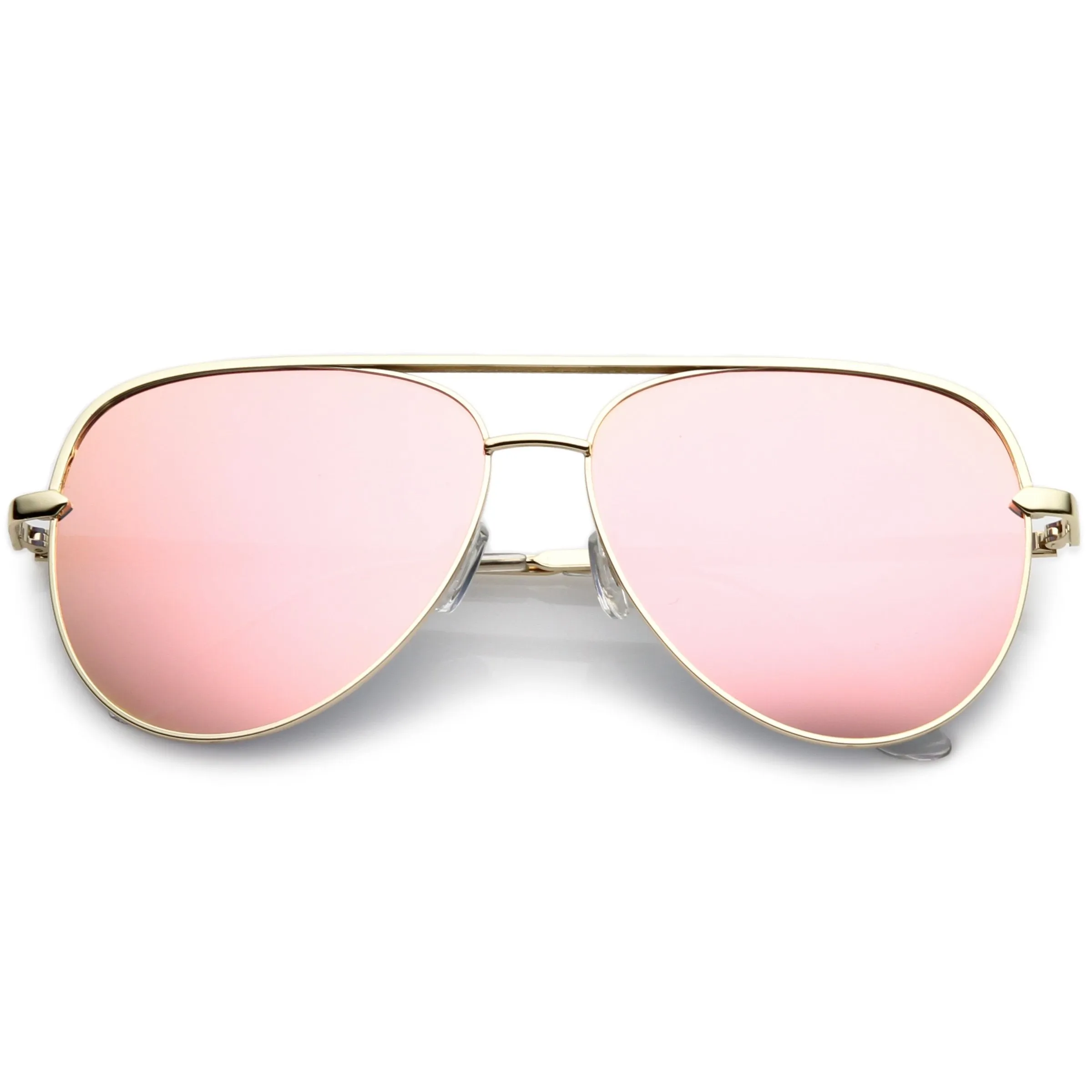 Premium Oversize Mirrored Flat Lens Aviator Sunglasses C361