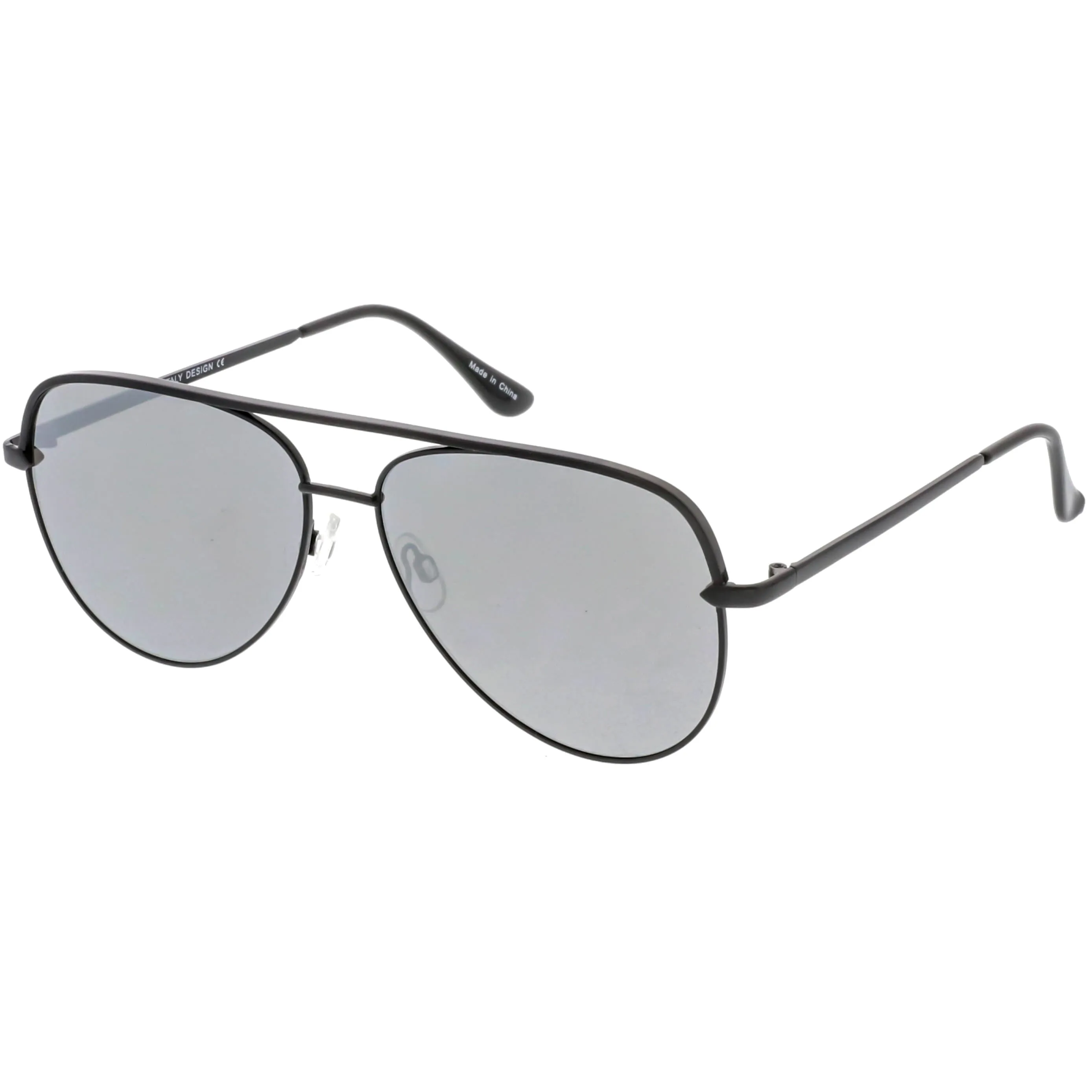 Premium Oversize Mirrored Flat Lens Aviator Sunglasses C361