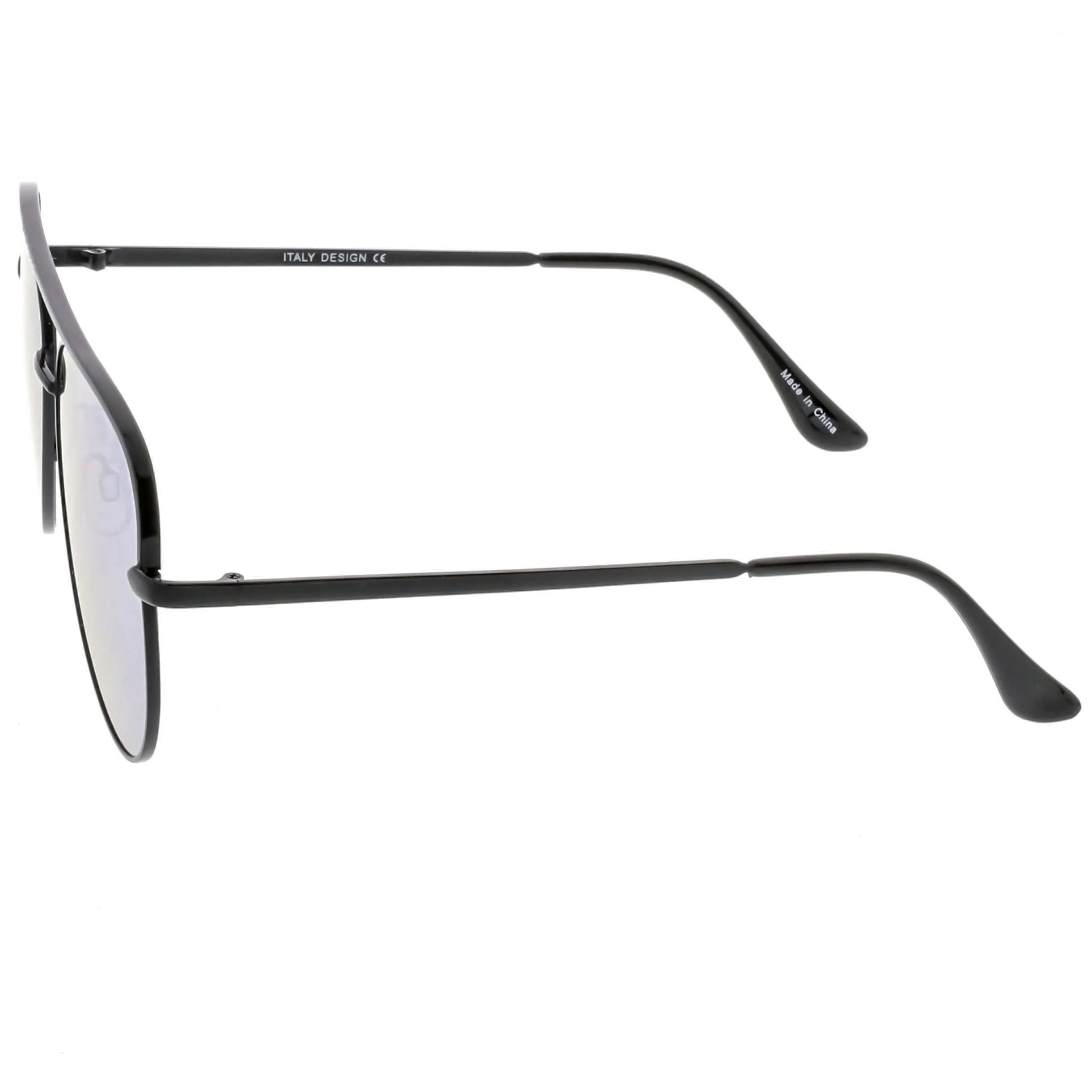 Premium Oversize Mirrored Flat Lens Aviator Sunglasses C361