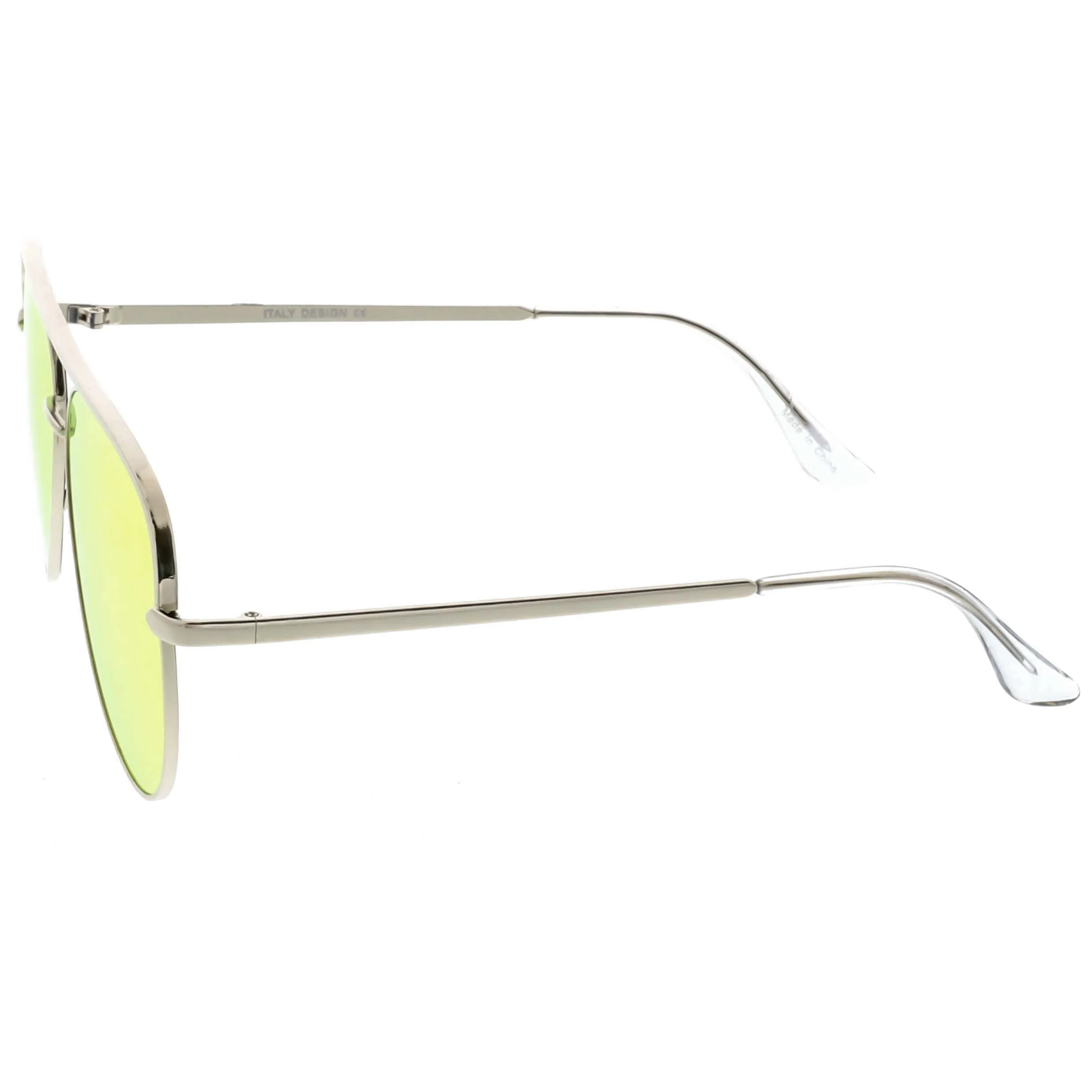 Premium Oversize Mirrored Flat Lens Aviator Sunglasses C361
