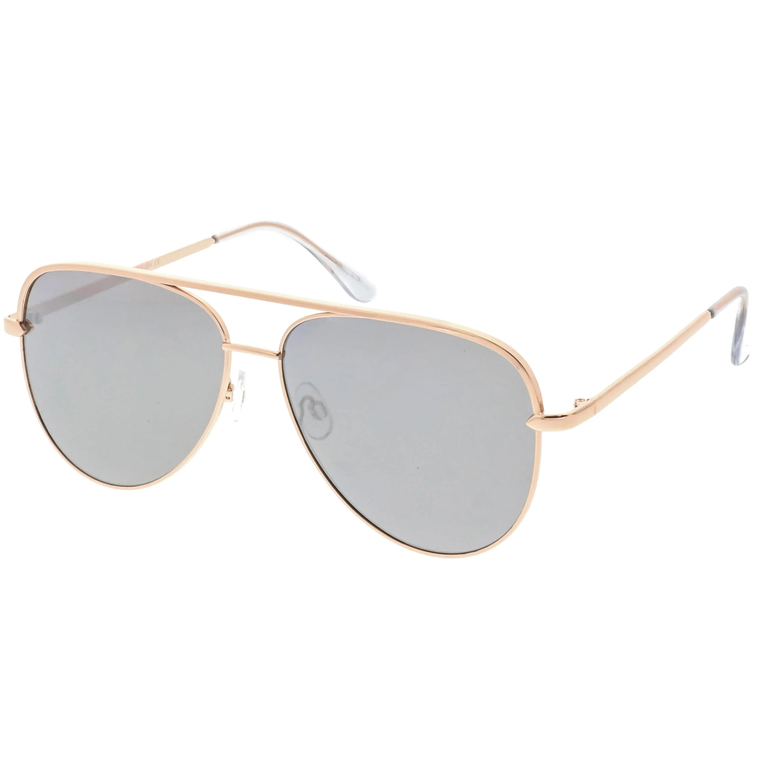 Premium Oversize Mirrored Flat Lens Aviator Sunglasses C361