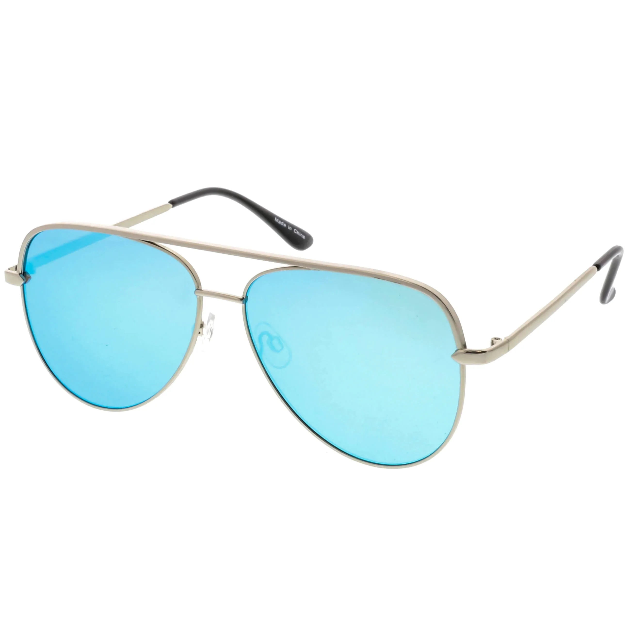 Premium Oversize Mirrored Flat Lens Aviator Sunglasses C361