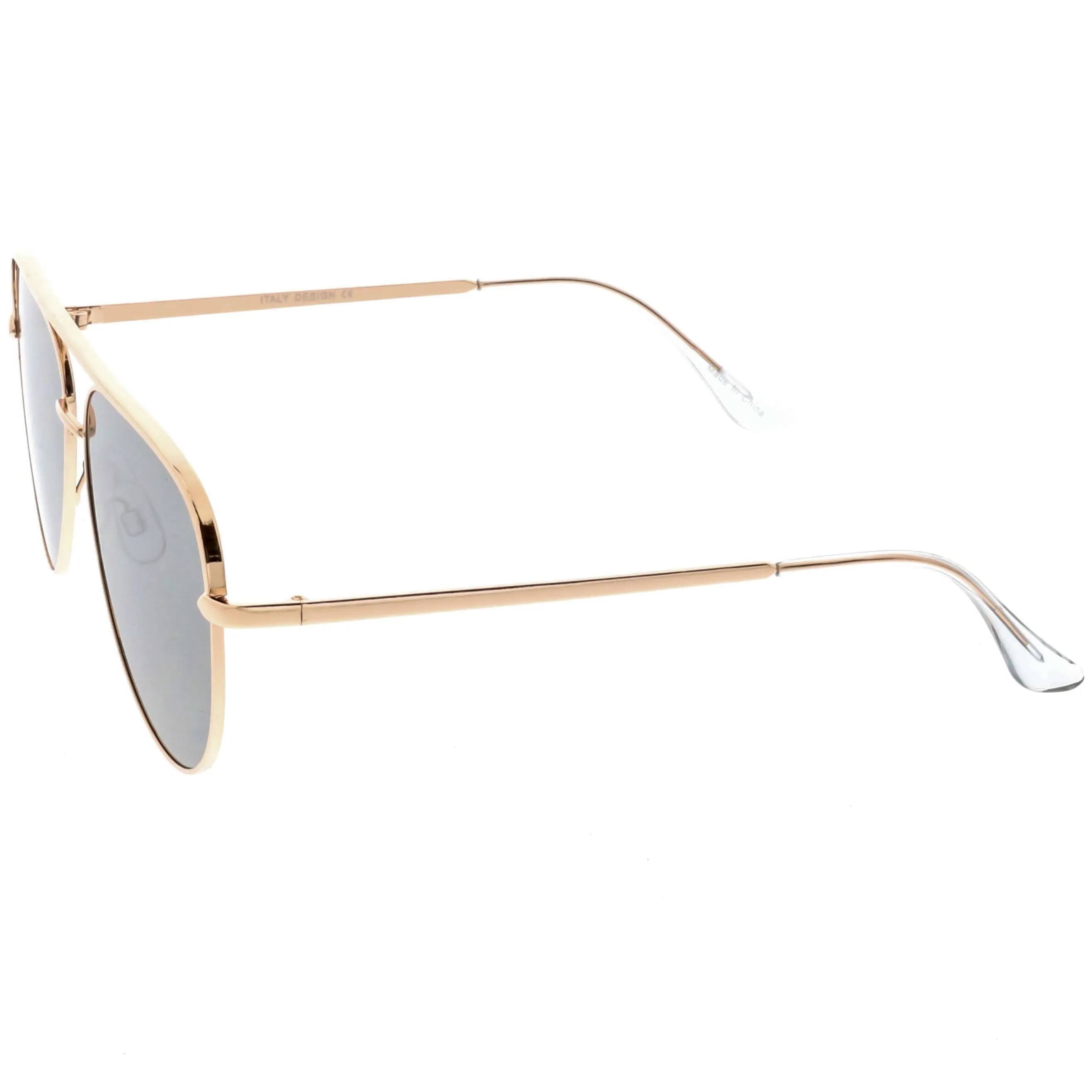 Premium Oversize Mirrored Flat Lens Aviator Sunglasses C361
