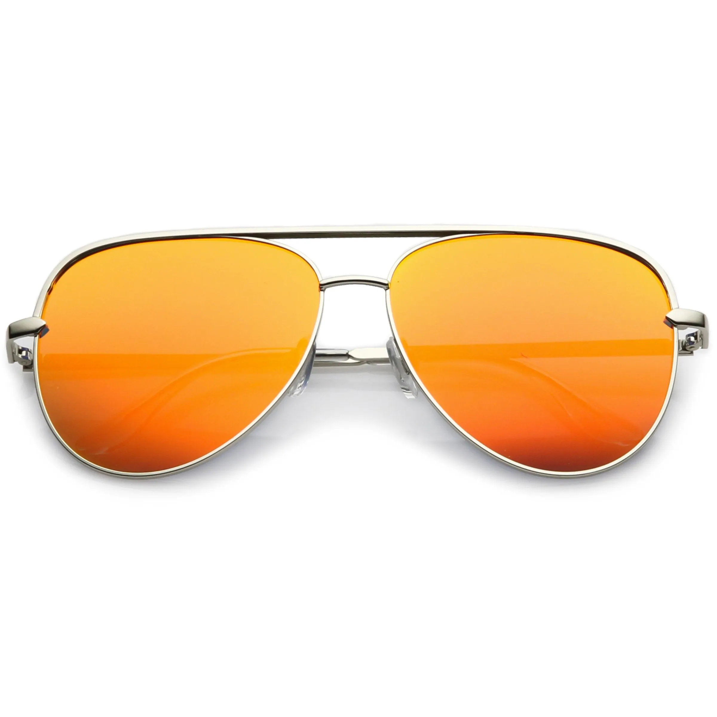 Premium Oversize Mirrored Flat Lens Aviator Sunglasses C361