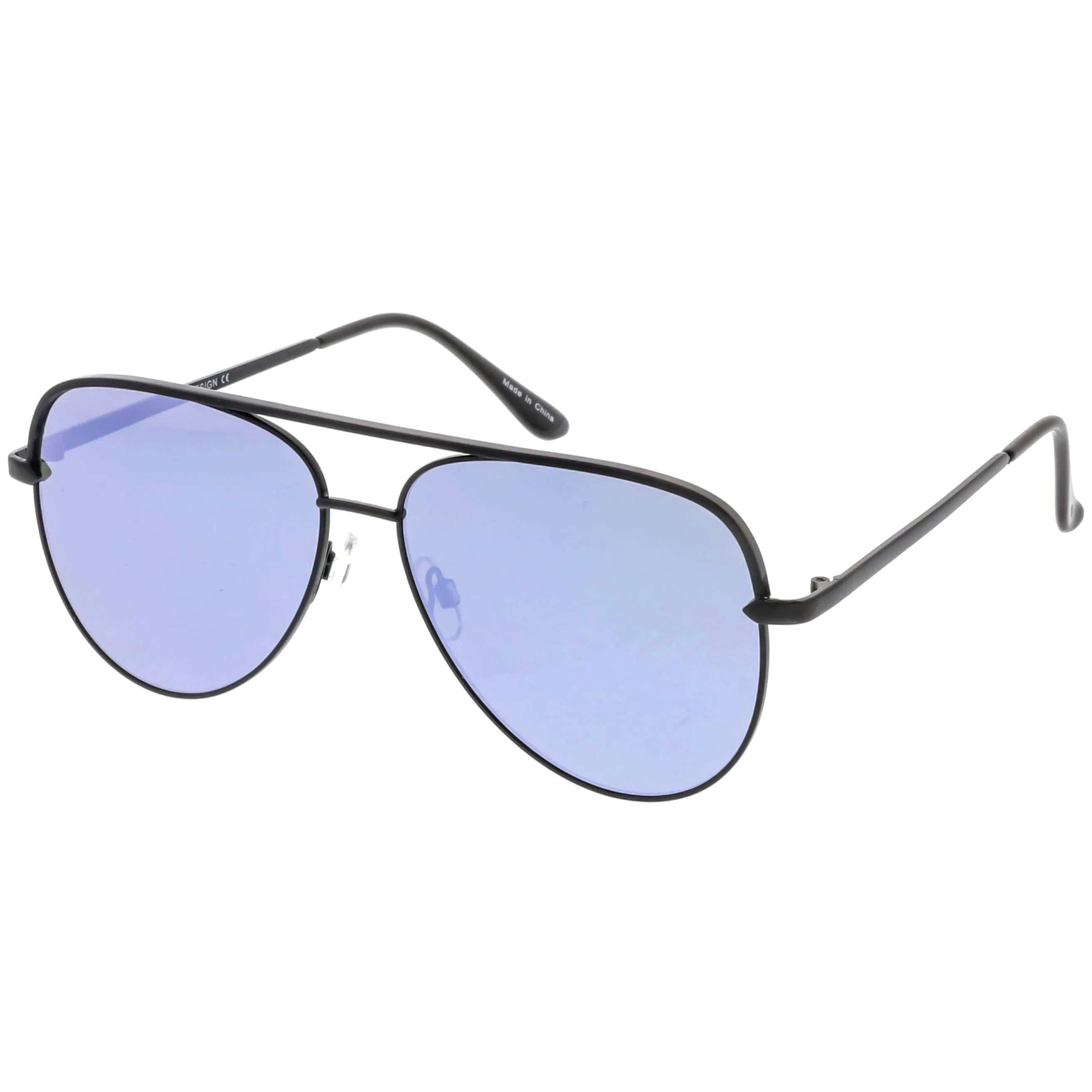 Premium Oversize Mirrored Flat Lens Aviator Sunglasses C361