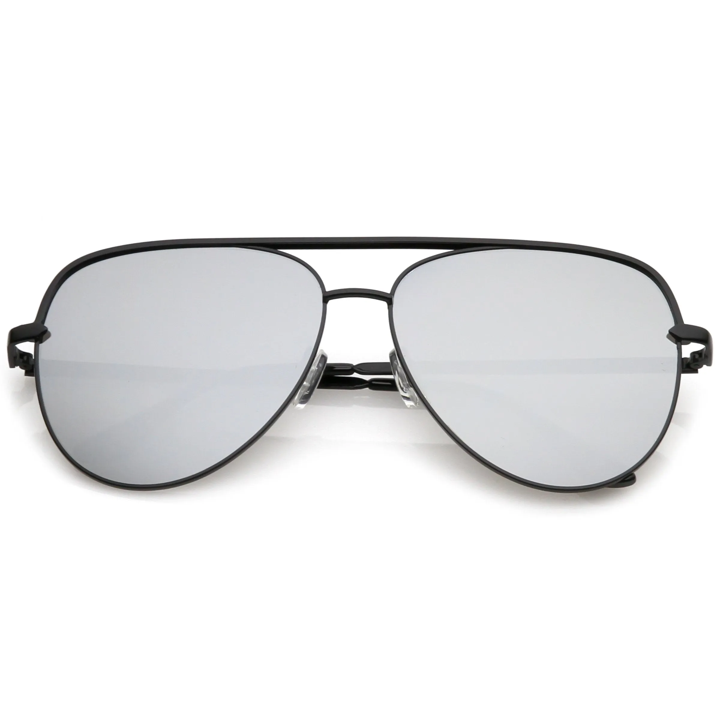 Premium Oversize Mirrored Flat Lens Aviator Sunglasses C361