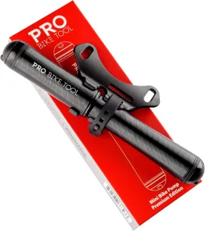 PRO BIKE TOOL Mini Bike Pump Premium Edition - Fits Presta and Schrader valves - High Pressure PSI - Bicycle Tyre Pump for Road and Mountain Bikes