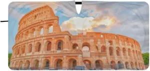QUGRL Roman Colosseum Landscape Windshield Sun Shade Foldable for SUV Trucks Beautiful World Wonder Sunshade for Car Windshield Universal Sun Blocker Cover for Auto Front Window Visor Protector Large