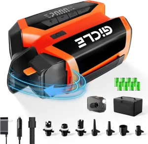 Rechargeable Electric Paddle Board Pump with Portable Power Bank, 22PSI High Pressure Battery Powered Sup Pump for Inflation and Deflation for The Paddleboard, Boat, Tent, Kayak