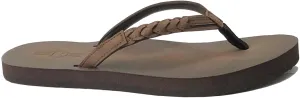 REDVOLUTION Women's Braided Beach Sandals | Classic Synthetic Leather Flip Flop Casual PU Shoe