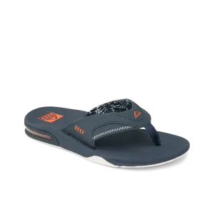 REEF Fanning Sandal-Navy/Orange Tropic
