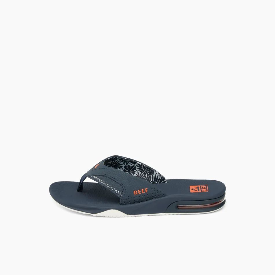 REEF Fanning Sandal-Navy/Orange Tropic