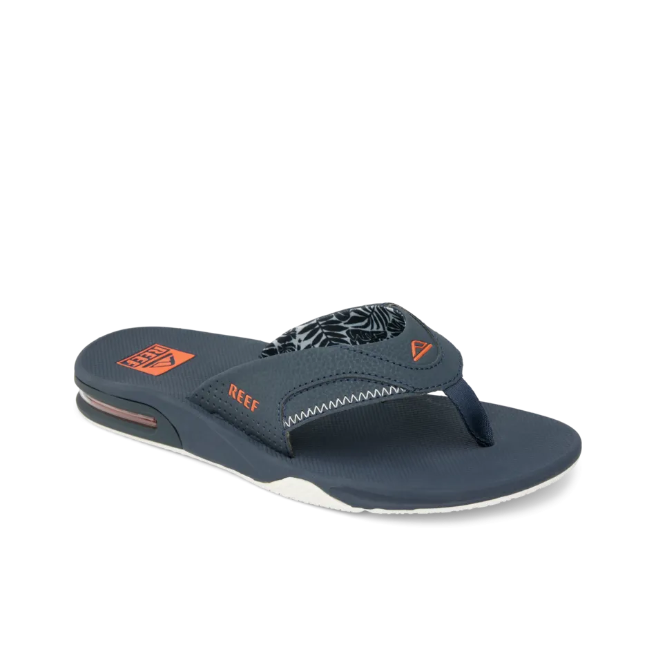 REEF Fanning Sandal-Navy/Orange Tropic