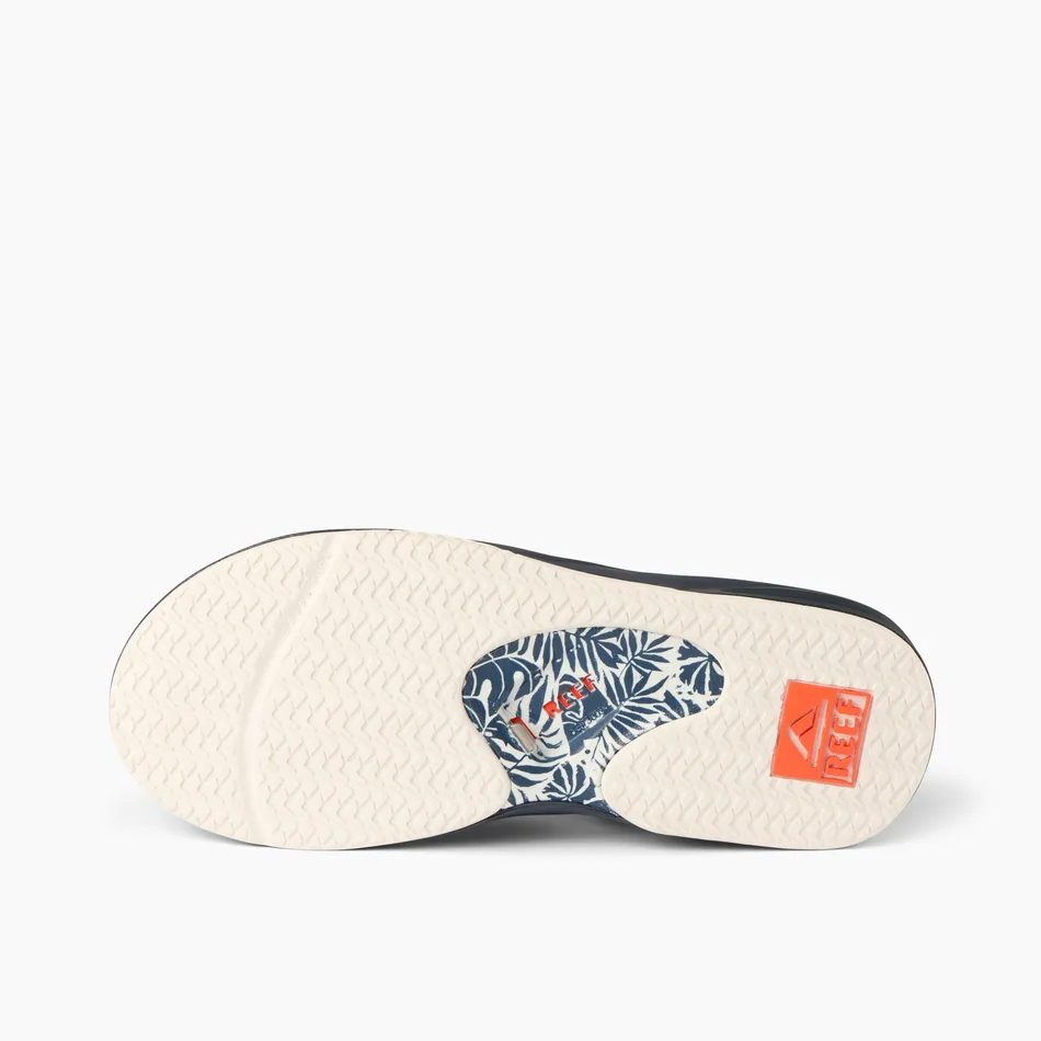 REEF Fanning Sandal-Navy/Orange Tropic