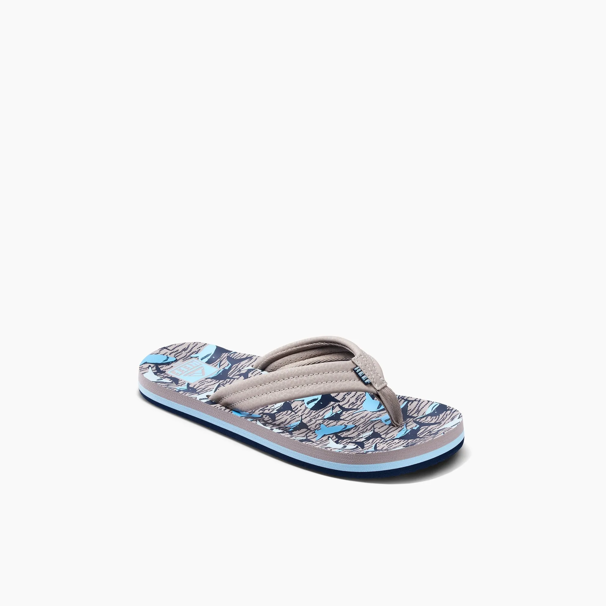 REEF Kids Ahi Sandal-Tan Sharks