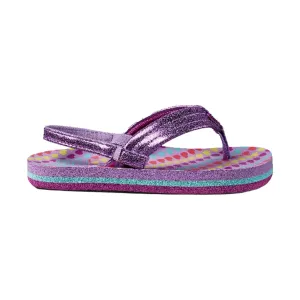 Reef Kids' Little Ahi Flip Flop - Lavender Hearts