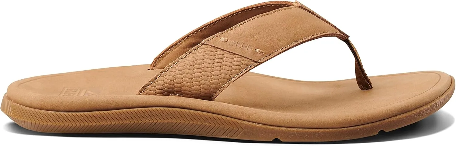 REEF Men's Leather Santa Ana Flip-Flop
