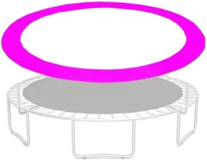 Replacement Trampoline Safety Pad Mat, 6FT/8FT/10FT/12FT/14FT/16FT Trampoline Replacement Pad, Round Spring Cover, UV-Resistant, Tear-Resistant Edge Protection(Pink,6ft)