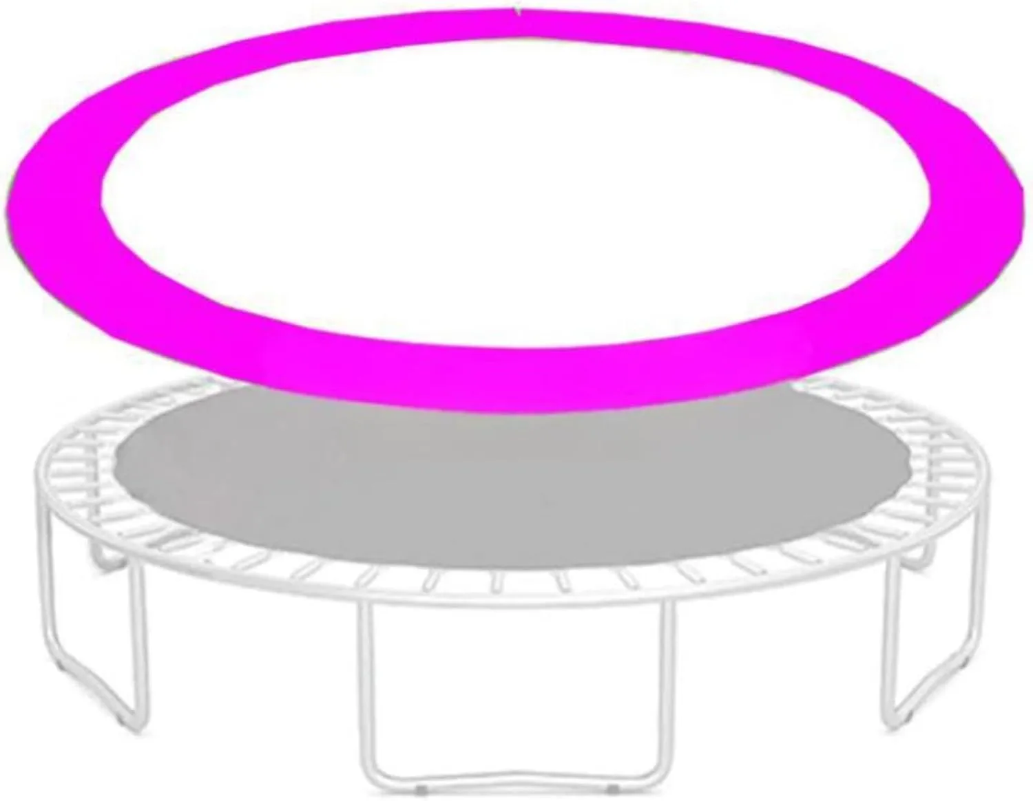 Replacement Trampoline Safety Pad Mat, 6FT/8FT/10FT/12FT/14FT/16FT Trampoline Replacement Pad, Round Spring Cover, UV-Resistant, Tear-Resistant Edge Protection(Pink,6ft)