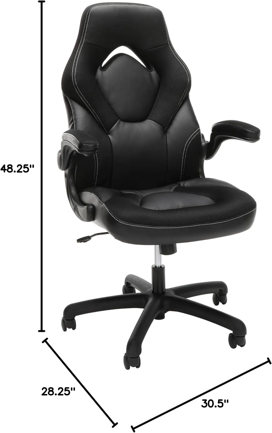 RESPAWN 3085 Ergonomic Gaming Chair, High Back PC Computer Desk Office Chair, Flip-up Arms - Black