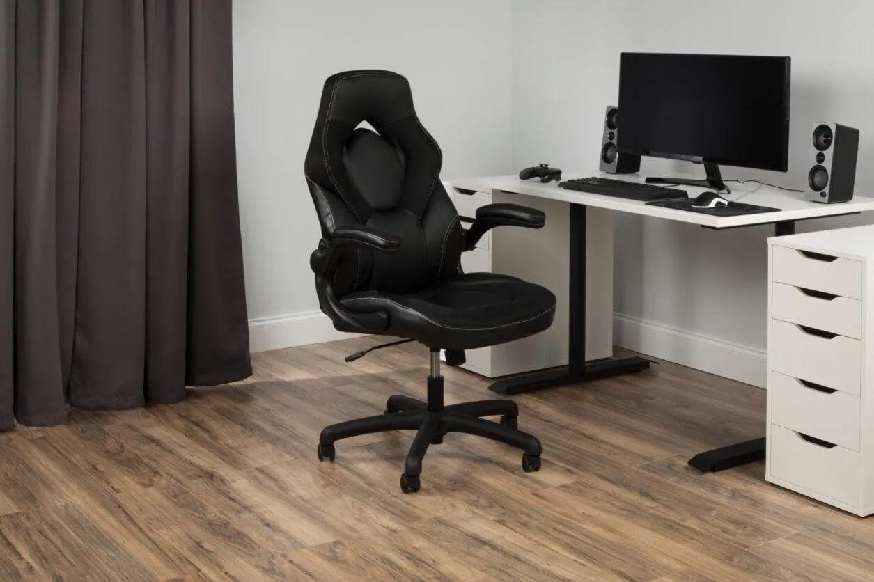 RESPAWN 3085 Ergonomic Gaming Chair, High Back PC Computer Desk Office Chair, Flip-up Arms - Black