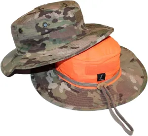 Reversible Blaze Boonie hat- 100% Ripstop - Scouting, Tactical, SAR, Hunting, Hiking, Camping, Fishing, Sun hat