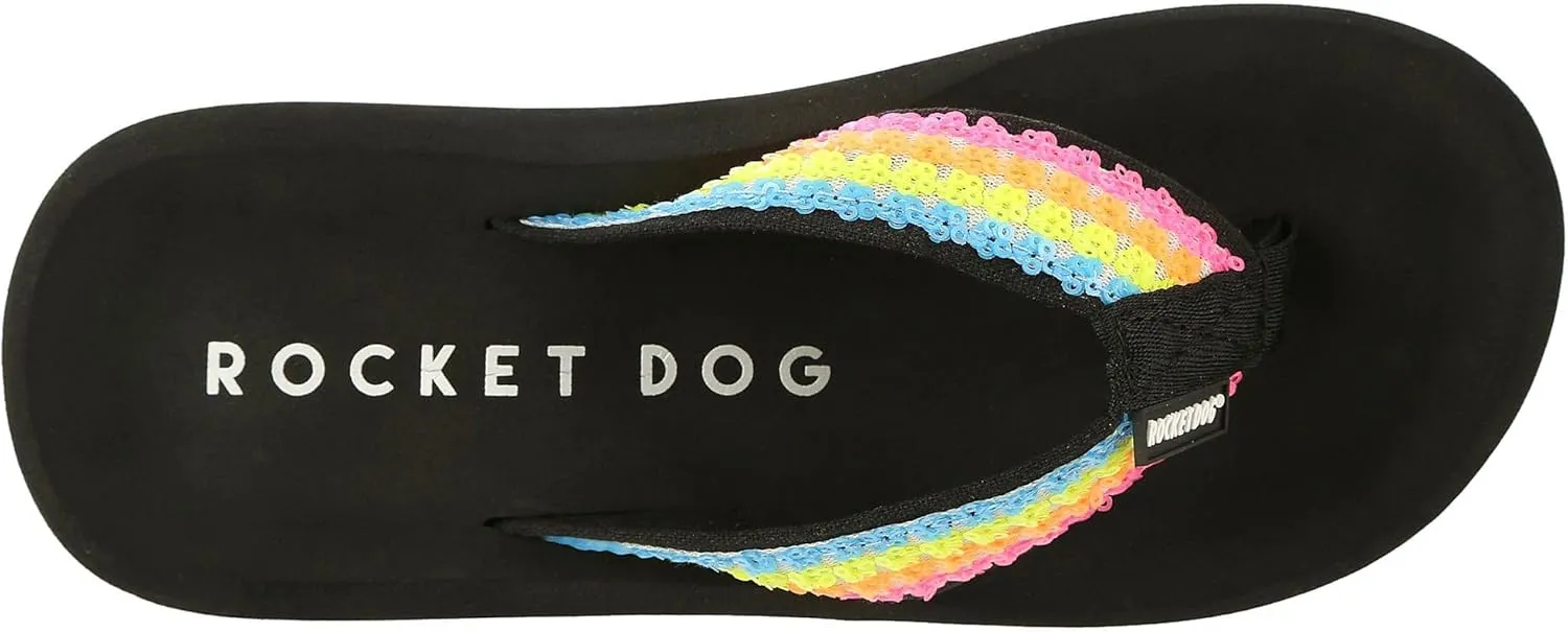 Rocket Dog Spotlight Neon Rainbow Flip Flop
