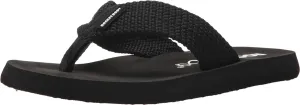 Rocket Dog Women's Adios Webbing Fabric Flip-Flop, Black, 8