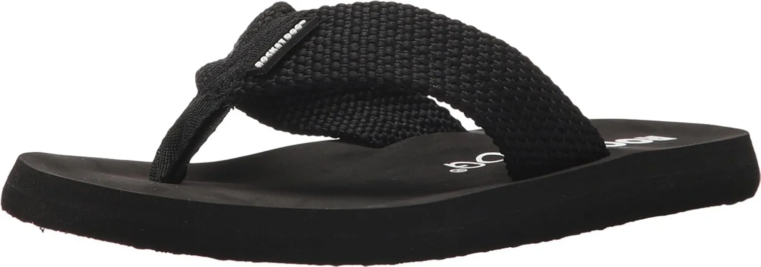 Rocket Dog Women's Adios Webbing Fabric Flip-Flop, Black, 8