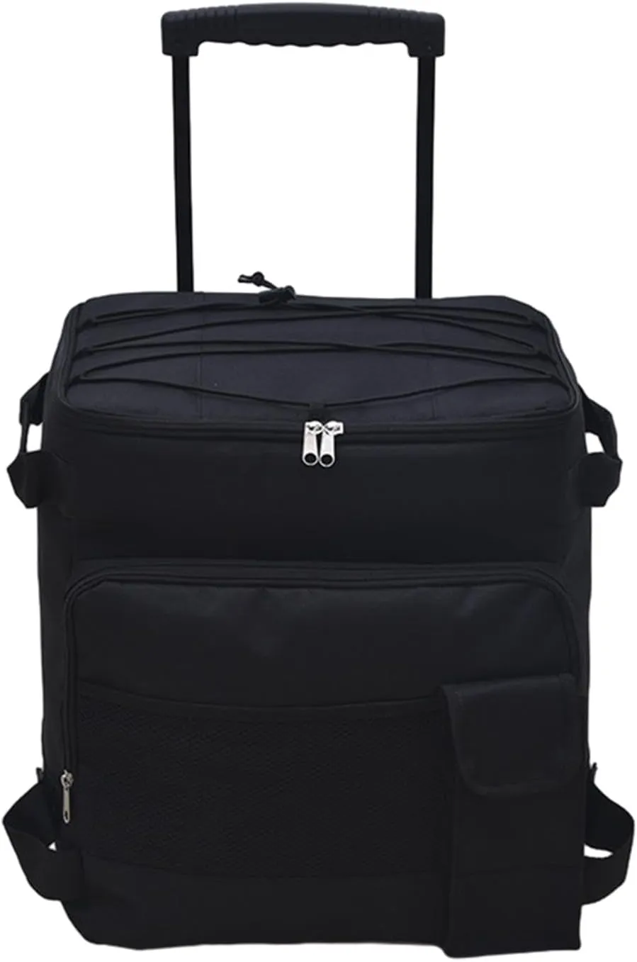 Rolling Cooler Cart Wheeled Cooler with Pocket Portable Cooler Bag Insulated Cool Bag for Park Beach Office Outdoor Summer