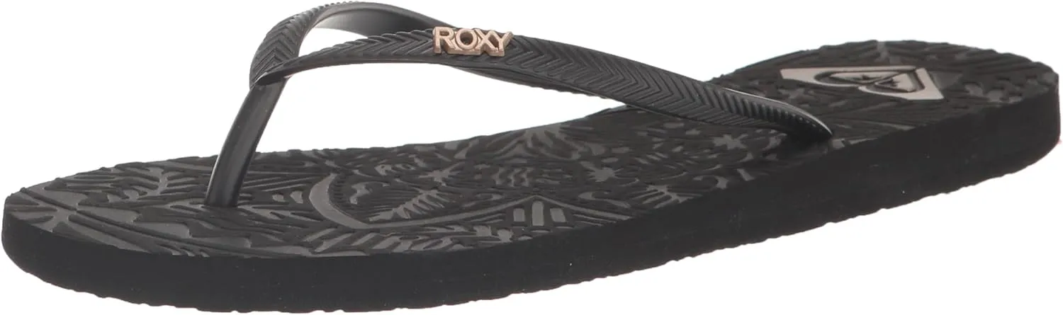 Roxy Women's Antilles II Flip-Flop, Black, 8
