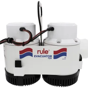 Rule 7700D, High Volume Evacuator Utility Pump, 7700 GPH, 12 Volt