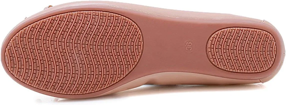 SAILING LU Women's Foldable Flat Shoes Portable Travel Ballet Flats Roll Up Slipper Shoes