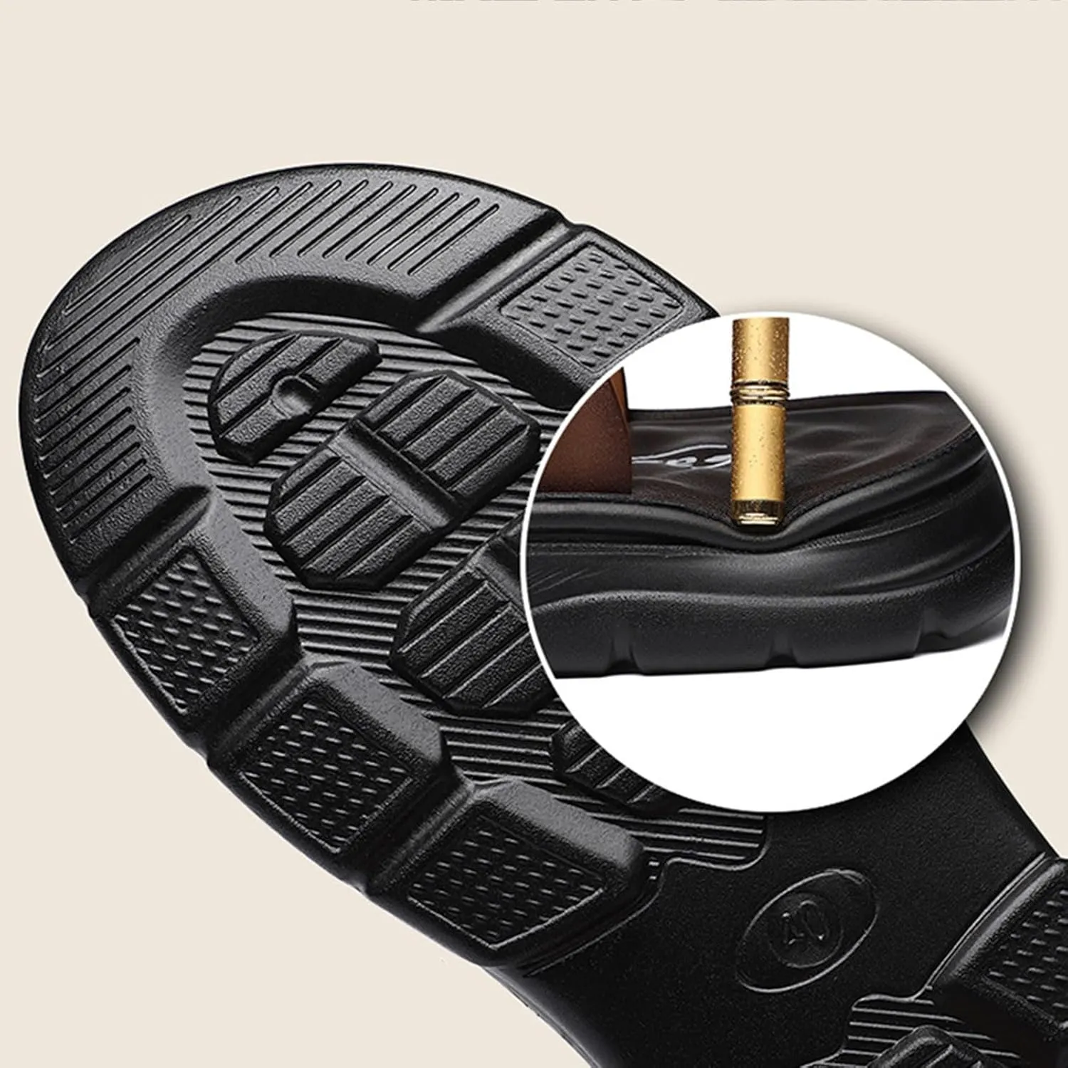 Sandals Mens W Men's Thick Soled Wedge Shoes Fashionable And Casual Outdoor Wear Adjustable New Leather Sandal Mens
