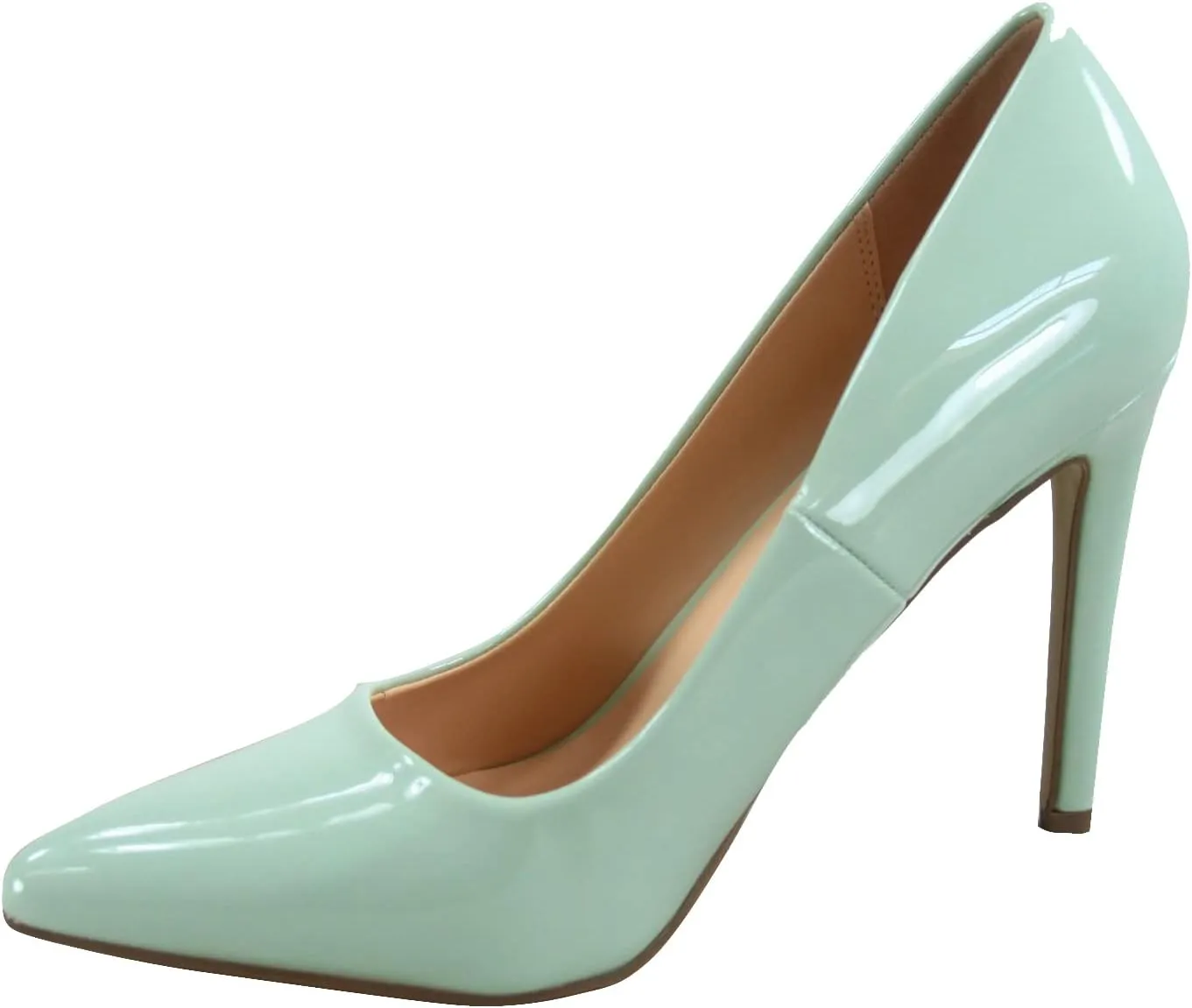 Scheme-s Women's Bridal Sexy Color Slip On Pointed Toe Stiletto Heels Pump Shoes