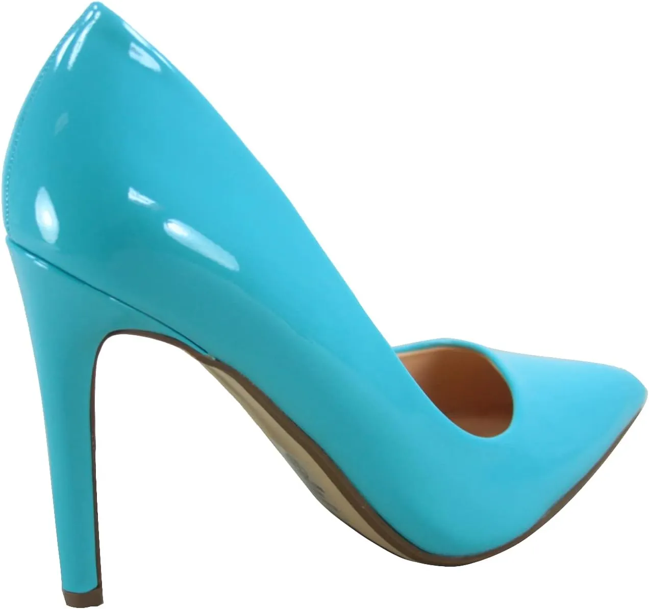 Scheme-s Women's Bridal Sexy Color Slip On Pointed Toe Stiletto Heels Pump Shoes