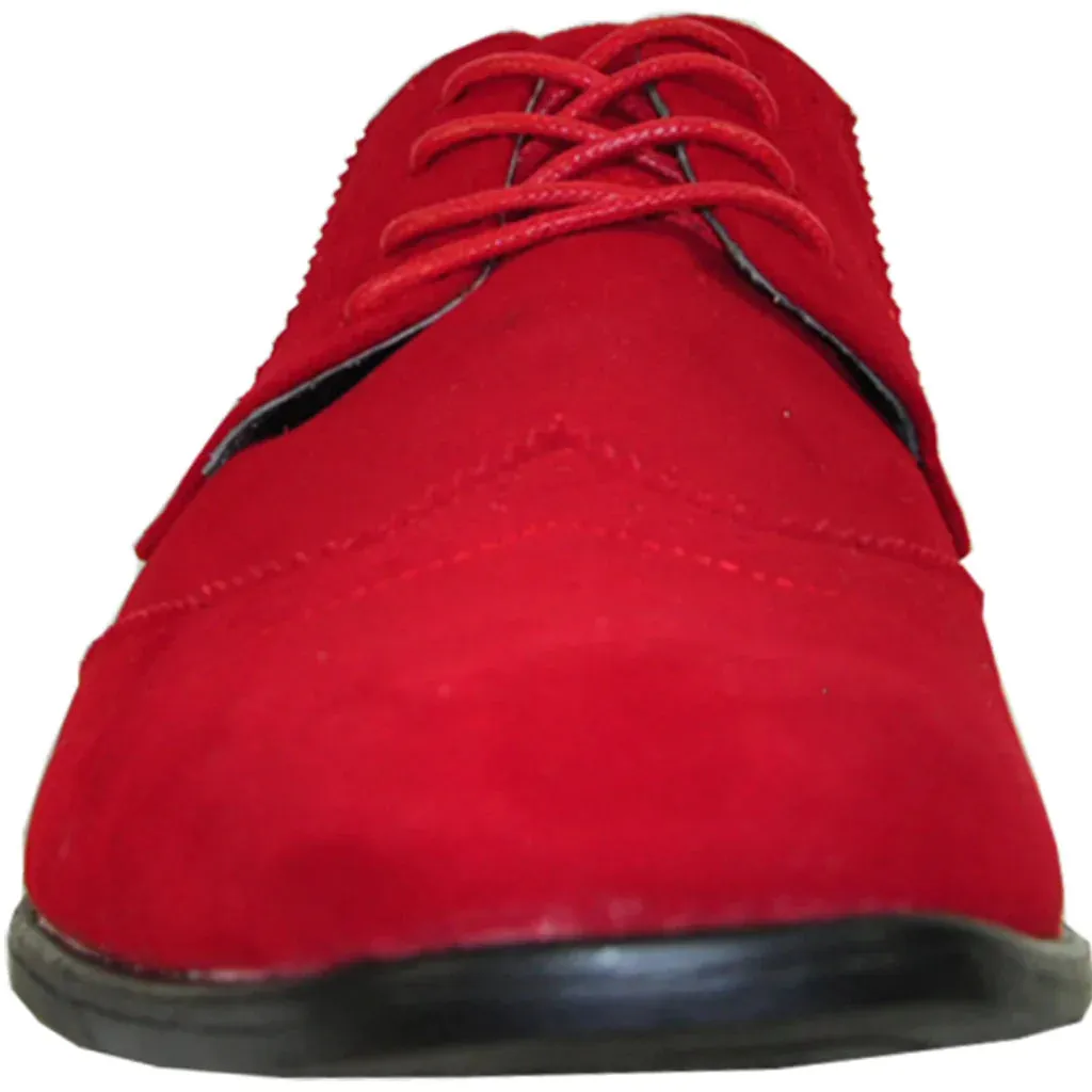 Shoe Safe transactions Wingtip Shoe BRAVO Men Oxford Dress Price-reduced Red KING-3
