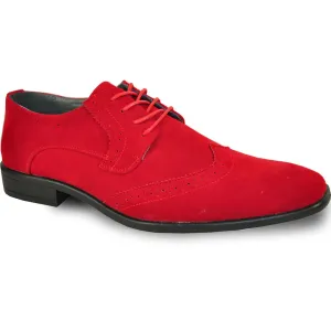 Shoe Safe transactions Wingtip Shoe BRAVO Men Oxford Dress Price-reduced Red KING-3