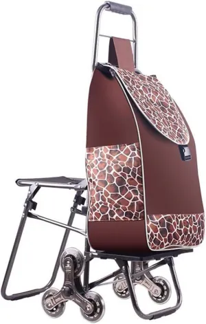 Shopping Trolleys, Lightweight Stair Climbing Foldable Shopping Travel Grocery Cart,Suitcase Luggage Wheel, Oxford Cloth Shopping Bag Cart Capacity