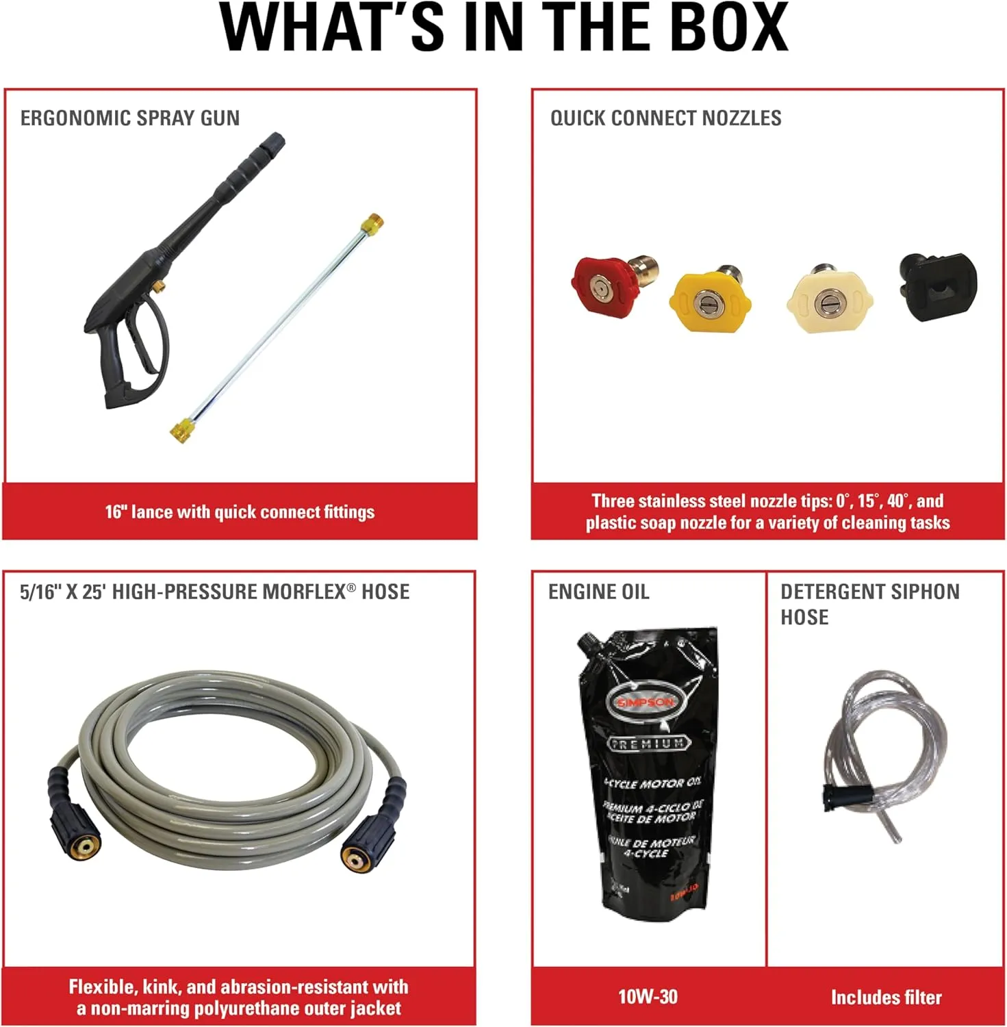 Simpson Cleaning 3400 PSI Gas Pressure Washer, 2.5 GPM Power Washer for Residential Use, CRX Engine, 25-Foot MorFlex Hose, Clean Machine, 49-State (CM61083)